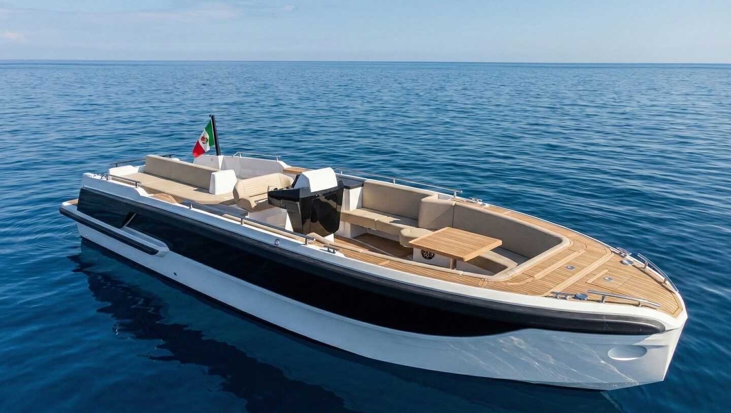Rendering del taxi tender in navigazione