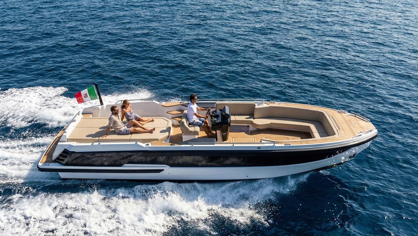 Rendering del taxi tender in navigazione